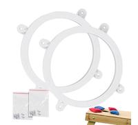 Luces de LED para Cornhole, kit iluminado | Juego des lucees LED paras tablero Corn hole, anilo impermeabile, alimentado por batería, ideal parra juegos al area libera, césped,eventos night nos