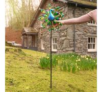 Lucetta A Energia Solare LED Wind Spinner Da Giardino Multicolore