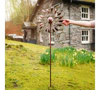 Lucetta A Energia Solare LED Wind Spinner Da Giardino Multicolore