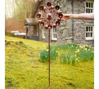 Lucetta A Energia Solare LED Wind Spinner Da Giardino Multicolore