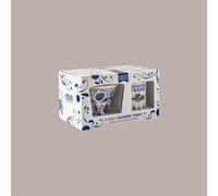 Lucgel 1,25 Kg Couvette Amarena in Latta con Vaso in Ceramica Decorato Fabbri