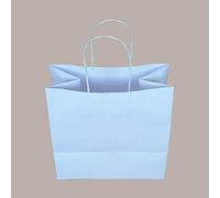 Lucgel Borsa in Carta Bianca Shopper Base Larga per Vaschette Gelato 25+15x24cm - 30 pezzi -