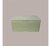 Lucgel Cassa Termica per Alimenti Riutilizzabile Verde 53,5x33H23cm Ideale per Vaschette Gelato