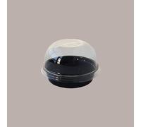 Lucgel Coppa Tartufo Gelato Colore Nero in PS 90cc - 50 pezzi -