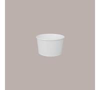 Lucgel Coppetta Bicchiere in Carta Bianca ideale per Gelato 100cc - 250 pezzi -