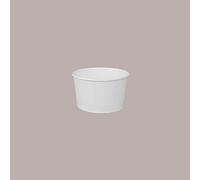 Lucgel Coppetta Bicchiere in Carta Bianca ideale per Gelato 120cc - 250 pezzi -