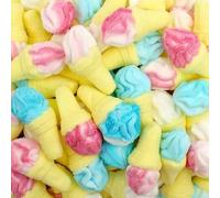 Lucgel Marshmallow a Bianco e Rosa al Gusto Vaniglia - 1 Kg - (Mini Gelati)