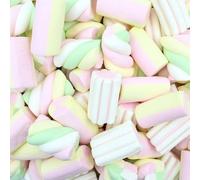 Lucgel Marshmallow a Bianco e Rosa al Gusto Vaniglia - 1 Kg - (Mix)