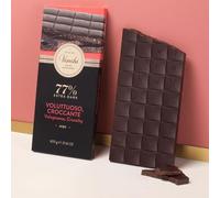 Lucgel Maxi Tavoletta Cioccolato Fondente al 77% Nibs - 600 gr -