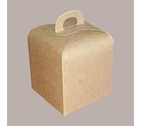 Lucgel Scatola Carta Avana Porta Panettoncino 100x100H100mm - 20 pezzi -