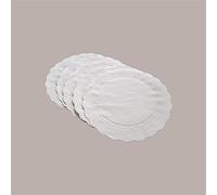 Lucgel Sottofritti Rotondi 21 cm in Carta Bianca Goffrata Alimentare Antigrasso Fritti Fritture - 500 pezzi -