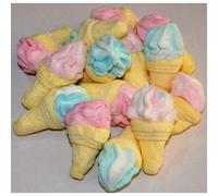 Lucgel Srl 400 Gr Marshmallow a Forma di Mini Cono per dolci decorazioni Mini Gelato Dolci Yogurt Caramelle