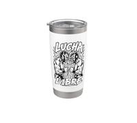 Lucha Libre, Lottatori, Wrestling, Maschere Messicane Bicchiere termico in acciaio inox doppia parete