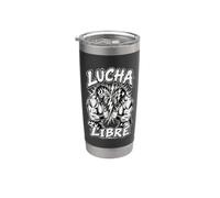 Lucha Libre, Lottatori, Wrestling, Maschere Messicane Bicchiere termico in acciaio inox doppia parete