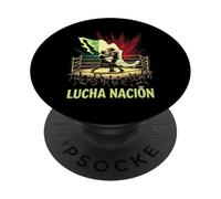 Lucha Nación Lucha Libre Wrestler Messicano PopSockets PopGrip Adesivo