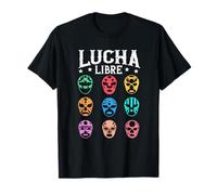 Luchador Masks Lucha Libre Maglietta