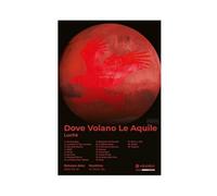 Luchè Luche Poster artistico Hip Hop Music Album Dove Volano Le Aquile Cover Tracklist Fan Regalo Cool Rapper Singer Rap Room Decor Poster Decorazione Camera da Letto Paesaggio Ufficio Camera da Letto