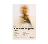 Luchè Luche Poster artistico Hip Hop Music Album Il Mio Lato Peggiore Cover Tracklist Fan Regalo Cool Rapper Singer Rap Room Decor Canvas Poster Wall Art Decor Stampa Quadri per Soggiorno Camera da