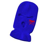 luchike Halloween Bloody Wound 3 Hole Passamontagna Maschera da sci Copertura integrale Maschera per il viso Inverno Cappello termico per lo sci Ciclismo Arrampicata, Blu reale, M-L