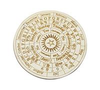 LUCHONG Tavola a Pendolo a Stella Tavola di divinazione rabdomante in Legno Tavola Rotonda metafisica Stregoneria Altare Wiccan Principiante Fornitura di Stregoneria
