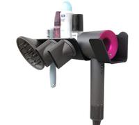 Luchs Supporto da parete - Organizer per asciugacapelli Dyson Supersonic, supporto, supporto per asciugacapelli e supporto da parete (nero R)