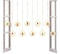 Luci a a LED, luci delle finestre di Natale, decorazioni per le vacanze impermeabili, illuminazione estetica dimmerabile per interno, patio, albero, esterno, matrimonio, aula, ambiente festivo p