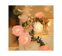 Luci a corda a LED per le feste con ghirlande luminose per decorazioni per feste di compleanno e vacanze, una rosa