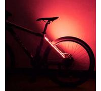 Luci a Corda a LED per Telaio per Bici - Spia di Guida Notturna Impermeabile, a Batteria | Luce del Telaio per Biciclette a Prova di Polvere con per Batteria, Striscia di Avvertimento di sicu