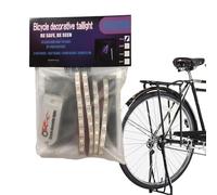 Luci a Corda a LED per Telaio per Bici - Spia di Guida Notturna Impermeabile, a Batteria | Luce del Telaio per Biciclette a Prova di Polvere con per Batteria, Striscia di Avvertimento di sicu