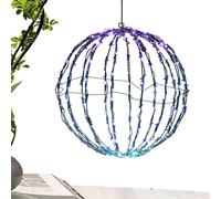 Luci a di Natale, palla luminosa a LED,Luci a pieghevoli natalizie | Luci esterne sospese, decorazioni di vacanza fantasia per giardino, patio, alberi