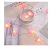 luci a filo, Stringa di luci a LED a forma di cuore, luce decorativa for la stanza for la luce del cuore, luci fiabesche for feste romantiche di San Valentino a batteria, matrimoni e festività