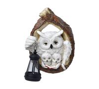 Luci A Forma Di Gufo Per Giardino Esterno, Scultura Per Decorazione In Resina, Luci LED Impermeabili A Forma Di Figura, Per Donne Regalo Festa Della Mamma Per Esterni Giardino Cortile