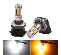 Luci a LED 2 pz H27 H27W / 2 880 881 LED Auto Fendinebbia Auto 4014 - 30SMD Auto LED anteriore fendinebbia anteriore DRL Bianco Amber 12V .Per le luci o il freno del segnale di direzione anteriore /