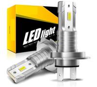 Luci a led 50000LM adatte for auto H7 LED lampadina for fari H9 H8 9005 HB3 9006 HB4 H4 H11 3000K 6500K Super luminoso Fanless Plug & Play(3000K Golden Yellow,H7)