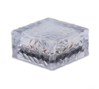 Luci a LED a energia solare per esterni, a forma di cubo, per giardino, patio, terrazza, terreno, con batteria ricaricabile e sensore automatico dal tramonto all'alba (luce bianca)