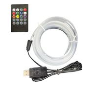 Luci a LED attivate dal suono, striscia luminosa a 7 colori con risposta vocale, kit di accento RGB ambientale, barra luminosa musicale per cruscotto, monitor, TV, camera da letto, soggiorno, cortile