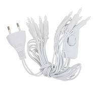 Luci a led con interruttore, colore: bianco 10er, weiß