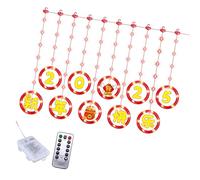 Luci a LED con più modalità lampeggianti per la celebrazione di Capodanno Tenda decorativa String Light Hanging Pendente Decorazione Celebrazione di festa