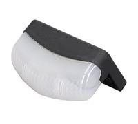 Luci a LED da Esterno Impermeabili, Luce Solare per Scale LED PC Shell Protezione Dalla Pioggia Luci per Recinzione Solari Luci per Recinzione Ad Energia Solare con Angolo di