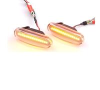 Luci A LED Dinamiche Indicatori Per Fiat Per Panda 169 Per Grande Per Punto 199 Per Lancia Per Musa (350) 2 pezzi LED Side Marker Indicator Light 51717793 51942933(Dynamic Crystal)