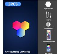 Luci a Led esagonali Decorative RGBIC Tuya Smart WiFi funzionano Alexa e Google