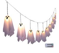 Luci A Led Fantasma - Decorazioni Halloween Luci Spettrali | 10 Pezzi 8 Modalità Illuminazione Ambiente Per Casa Giardino Camera Outdoor Party