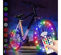 Luci a LED impermeabili per ruote di bicicletta, luci decorative per raggi con modalità regolabili per avvertimento di sicurezza, dai colori