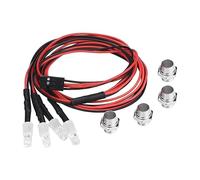 Luci a LED per Auto RC, 4 Pezzi di Fari Accessori rc Luci a LED per Veicolo Modello Drift Car (2# luce bianca)