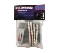 Luci a LED per raggi della bicicletta, luci per ruote della bicicletta, luci a LED per telaio della bicicletta, luce di avvertimento antipolvere con scatola batteria, luci decorative per ruote per
