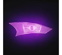 Luci a LED per raggi della bicicletta, ricaricabili, alimentate tramite USB, si accendono e si spengono automaticamente, per ciclismo, guida notturna, maggiore sicurezza (rosa)