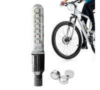 Luci A LED per Raggi per Biciclette - Luci per Valvole per Bici Personalizzate, Copriruote per Bici illuminatis | Luci per Stelo Valvola Bici per Bambini, Luci per Valvola Bici Impermeabili