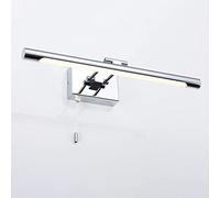 Luci a LED per Specchio da Bagno, Lampada da Parete cromata per mobiletto del Bagno con Cordino, lampade da Parete per Specchio da Bagno, Lampada Frontale per Specchio da Bagno sopra Lo Specchio,