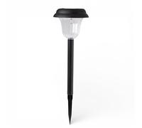 Luci a LED - Pinchetto - Luci a LED solari per esterni, lampade senza fili, lanterne solari esterne, decorazione casa, giardino, confezione da 6 pezzi con paletto nero, schermo traslucido