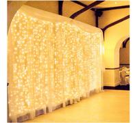 Luci a LED, Tenda luminosa natale, Esterno, Interno, , Prolungabile, 600 LED